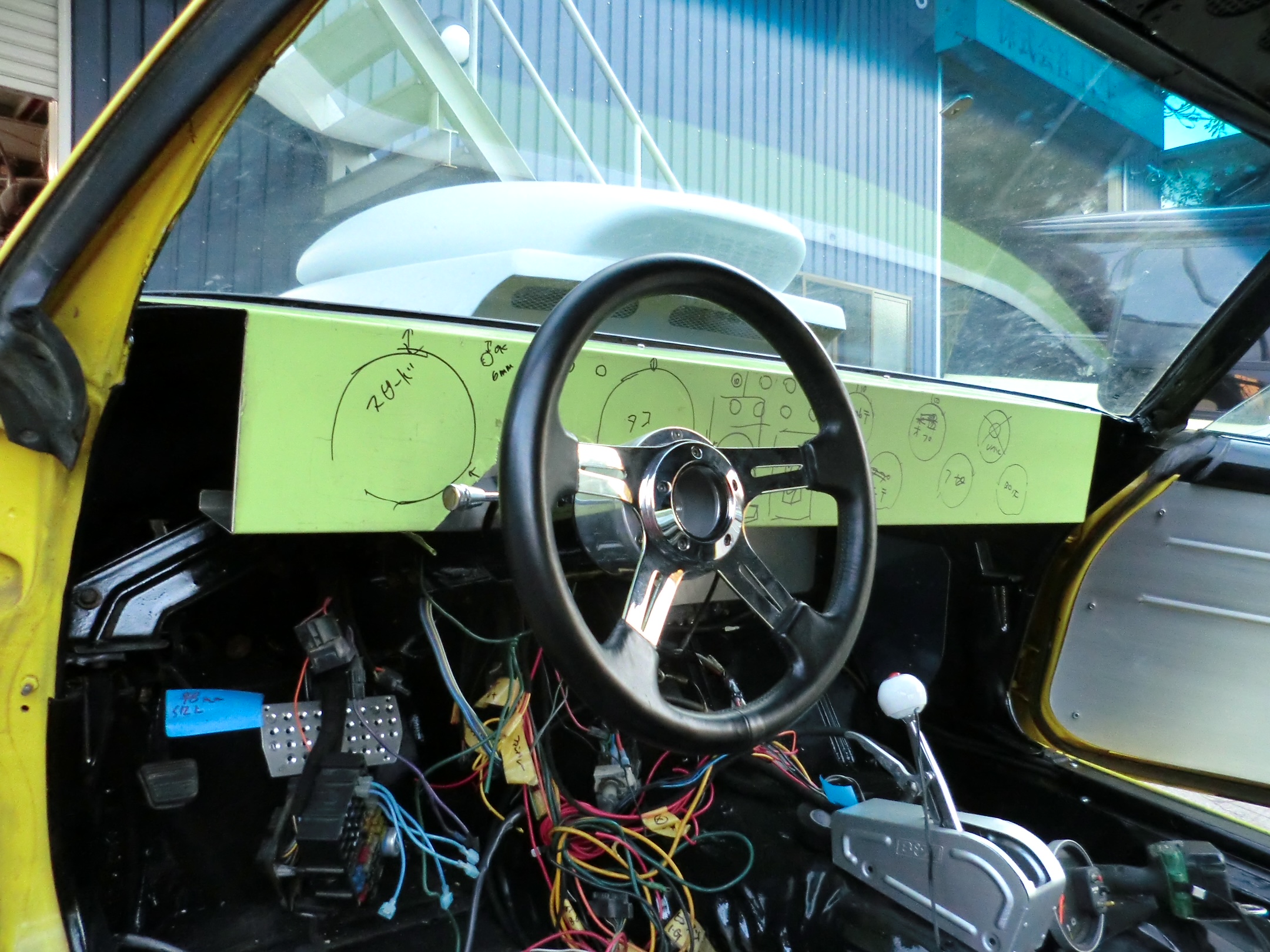 Interior wiring rebuild in progress